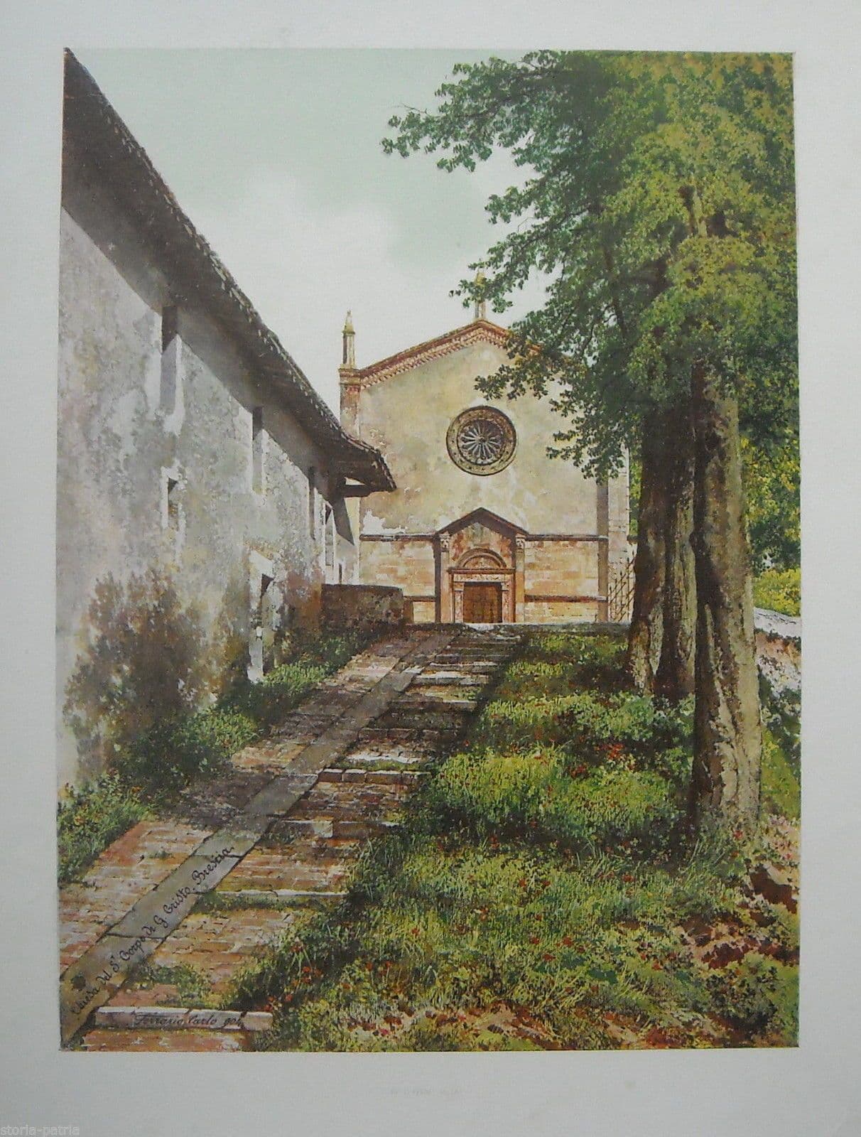 Brescia, Chiesa Del Corpus Domini. Stampa Di Carlo Ferrario, 1904