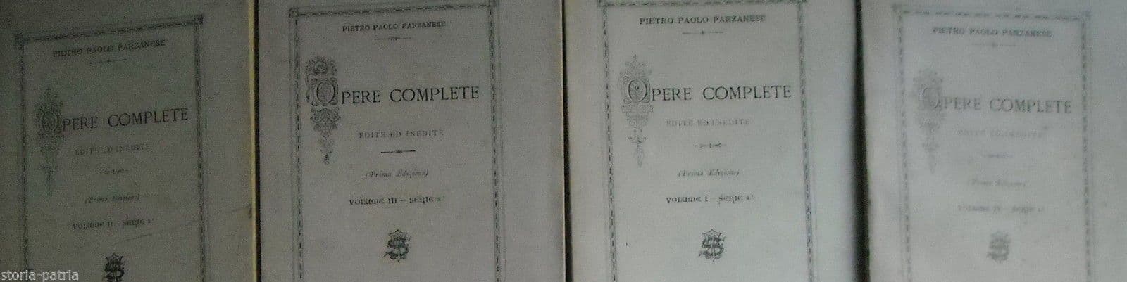 Opere Complete Di Pietro Paolo Parzanese (1889 1898), Ariano Irpino