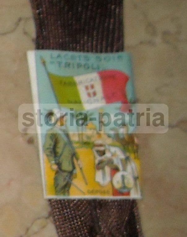 Laccio In Seta "Tripoli" Epoca Coloniale Italiana Militaria Primo '900
