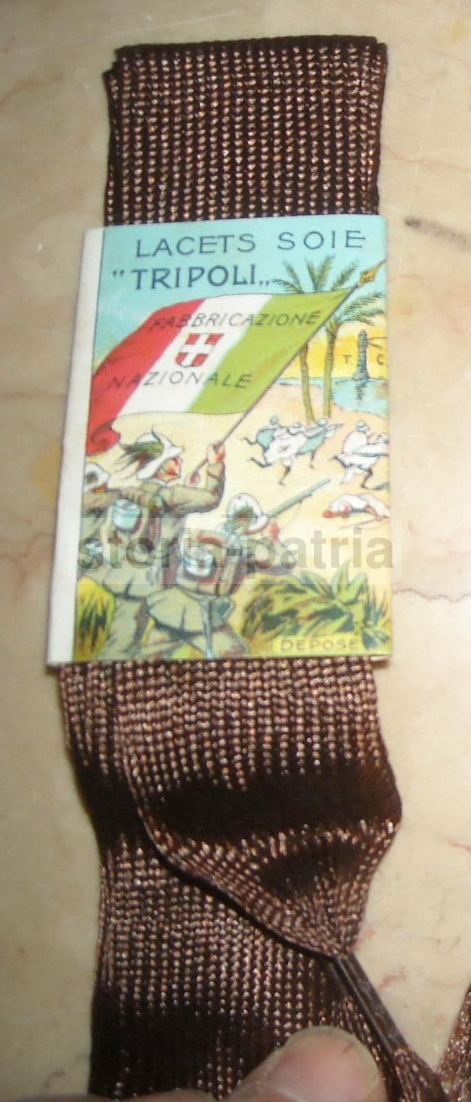 Laccio In Seta Militare "Tripoli" Per Divise E Decorazioni