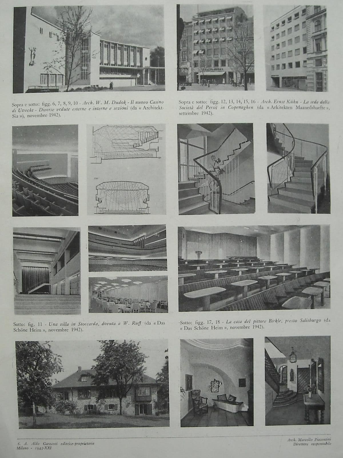 Rivista Architettura: Piacentini, 1943, Vaccaro, Marletta, Bonifica