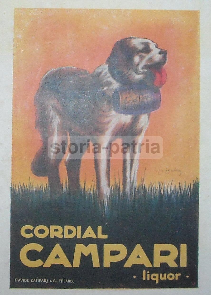 Stampa Pubblicitaria Cordial Campari, Leonetto Cappiello, 1923