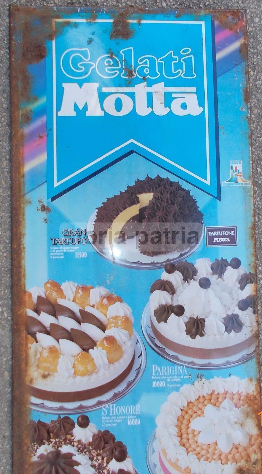 Targa Pubblicitaria Motta Gelati: Olimpiadi Di Barcellona 1992