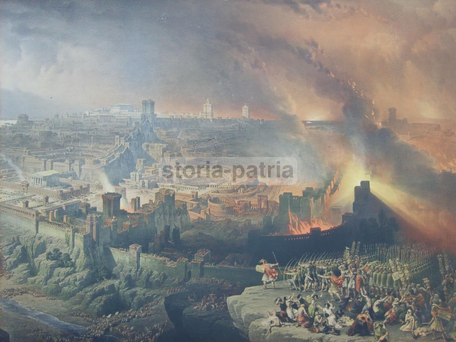 Litografia: La Distruzione Di Gerusalemme (1851), David Roberts E Louis Haghe