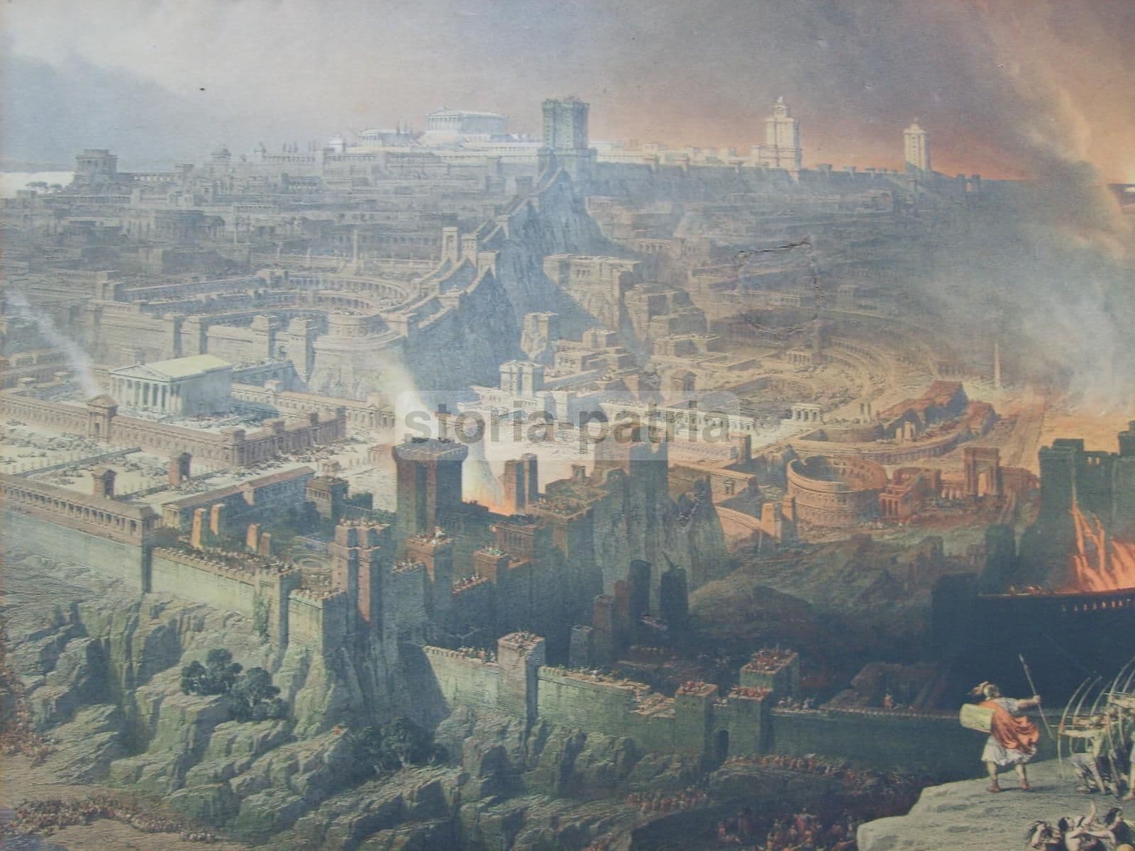 Litografia: La Distruzione Di Gerusalemme (1851), David Roberts E Louis Haghe
