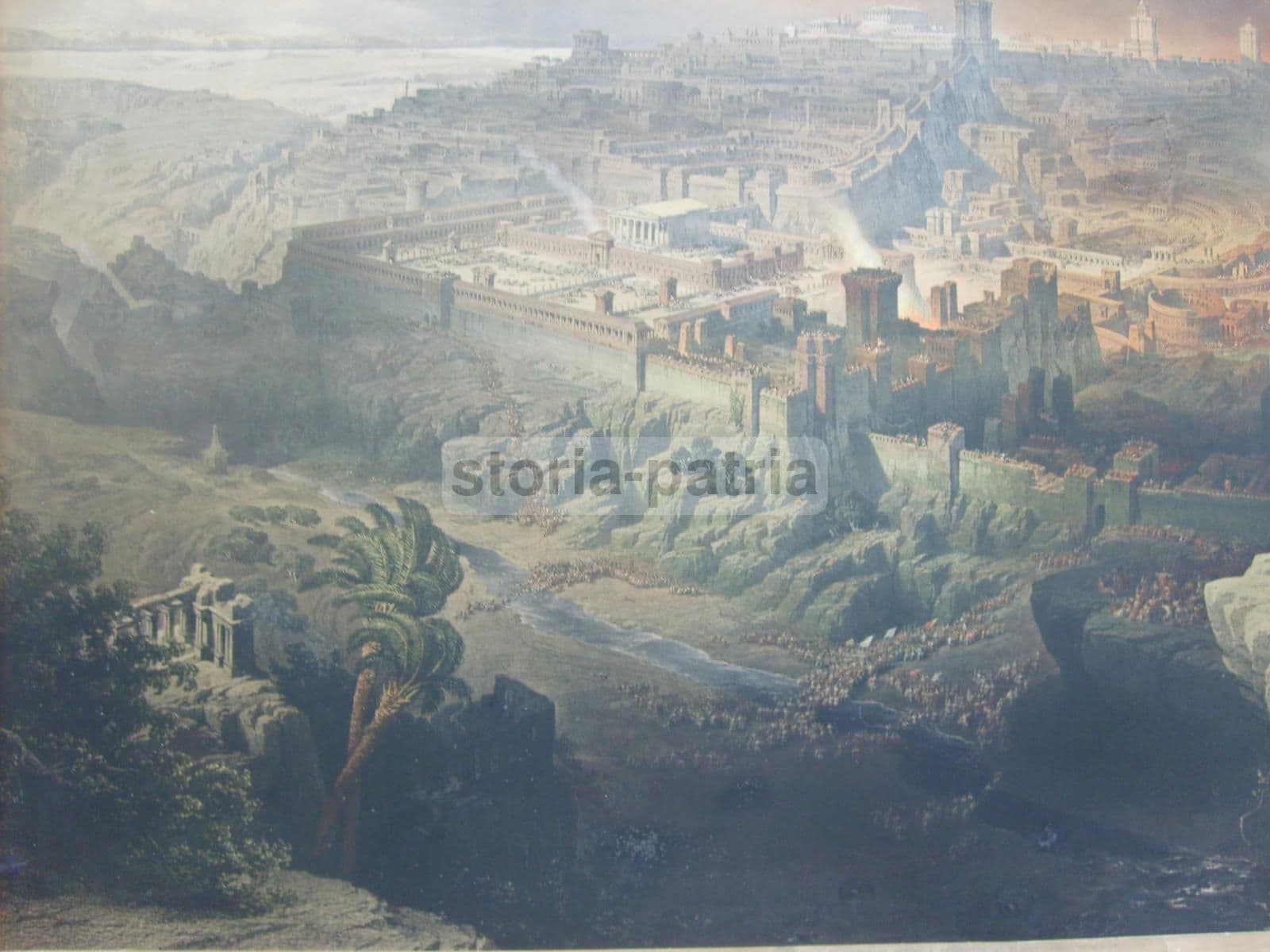 Litografia: La Distruzione Di Gerusalemme (1851), David Roberts E Louis Haghe