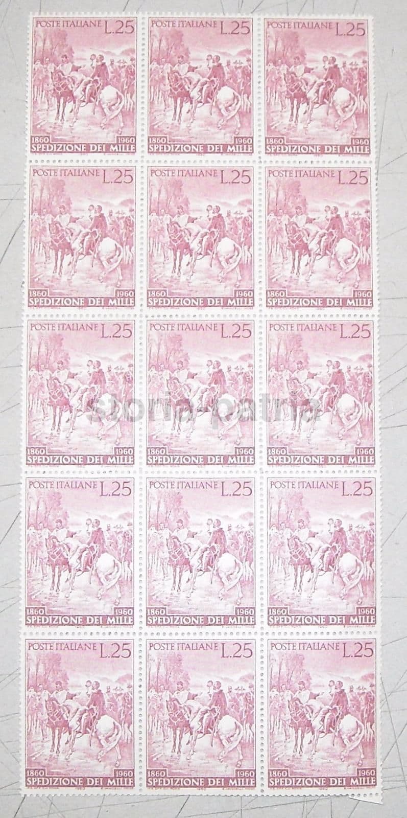 Francobolli Per Il Centenario Della Spedizione Dei Mille, 1860 1960