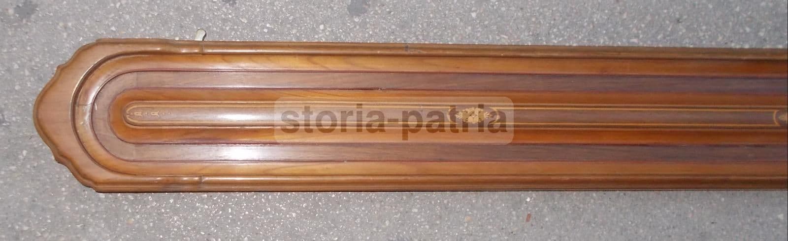 Gioco Da Tavolo Antico In Legno Intarsiato, Epoca '900, 230 Cm