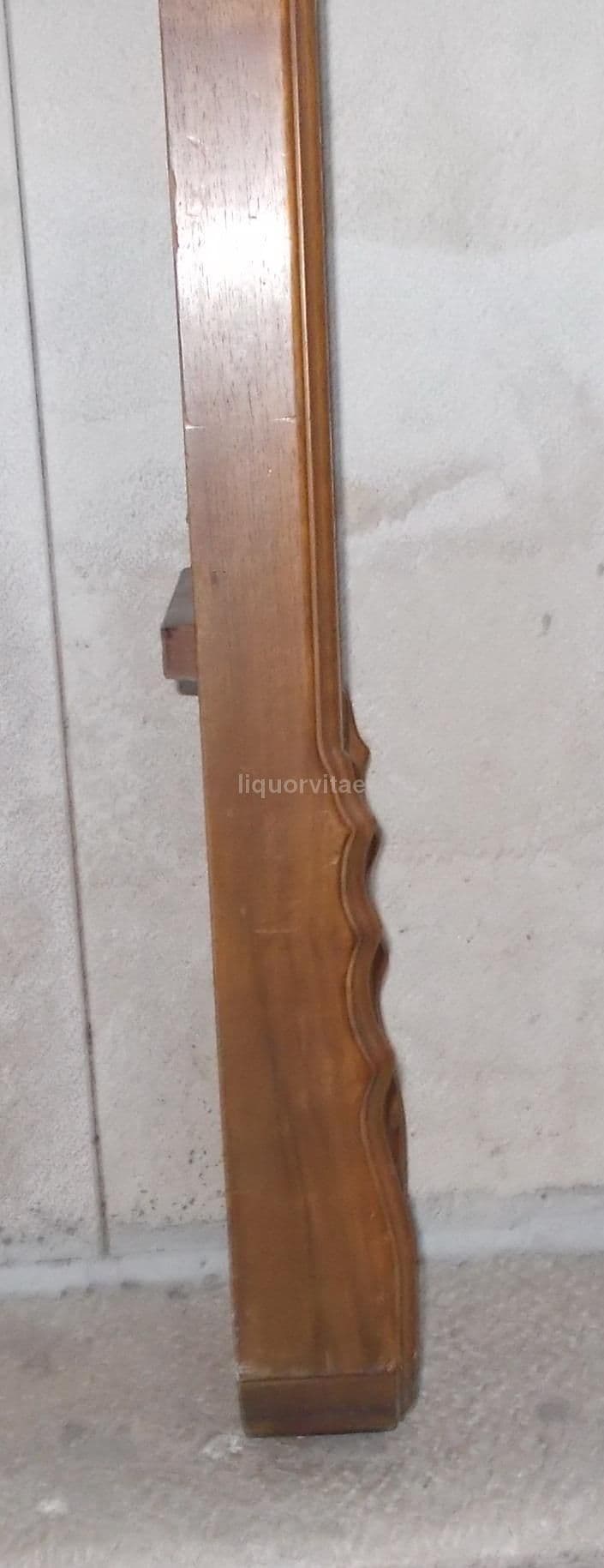 Gioco Da Tavolo Antico In Legno Intarsiato, Epoca '900, 230 Cm