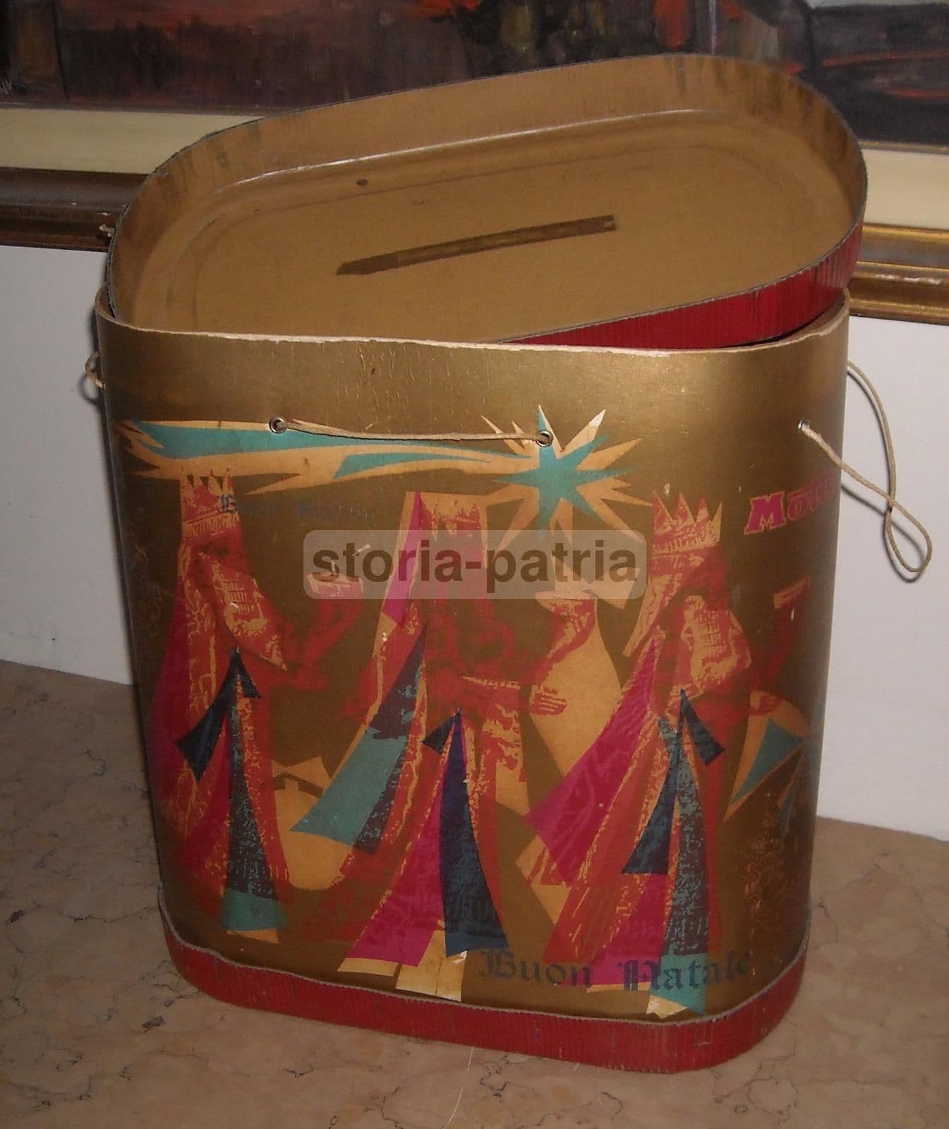 Scatola Pubblicitaria Motta Natale Re Magi, Anni '50
