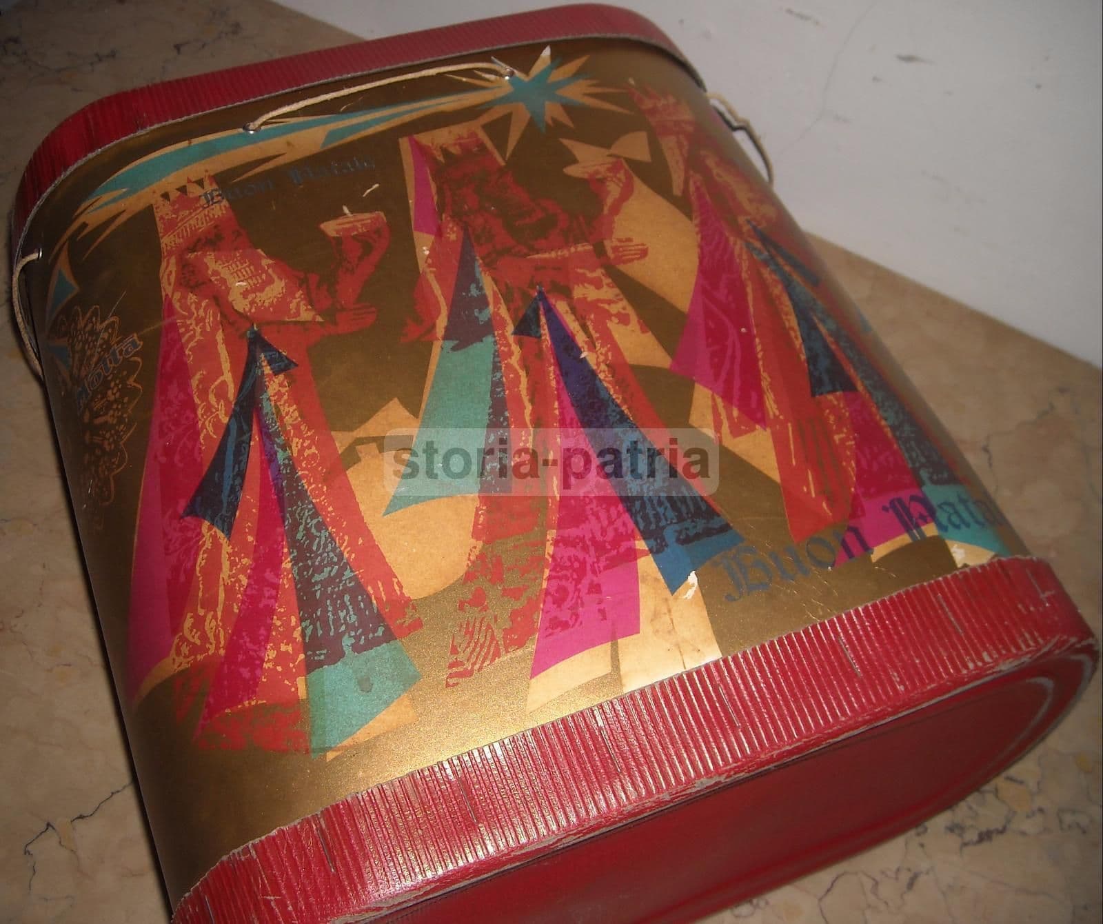 Scatola Pubblicitaria Motta Natale Re Magi, Anni '50