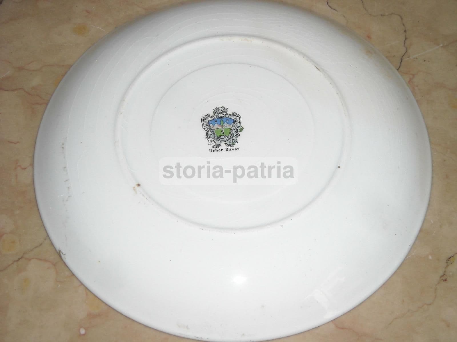 Piatto Decorativo Con Scena Di Caccia, Bavaria, Primo Novecento