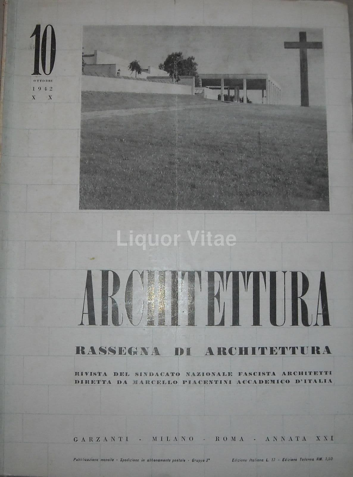 Architettura, Ottobre 1942: Monografia E.G. Asplund E Ivar Tengbom