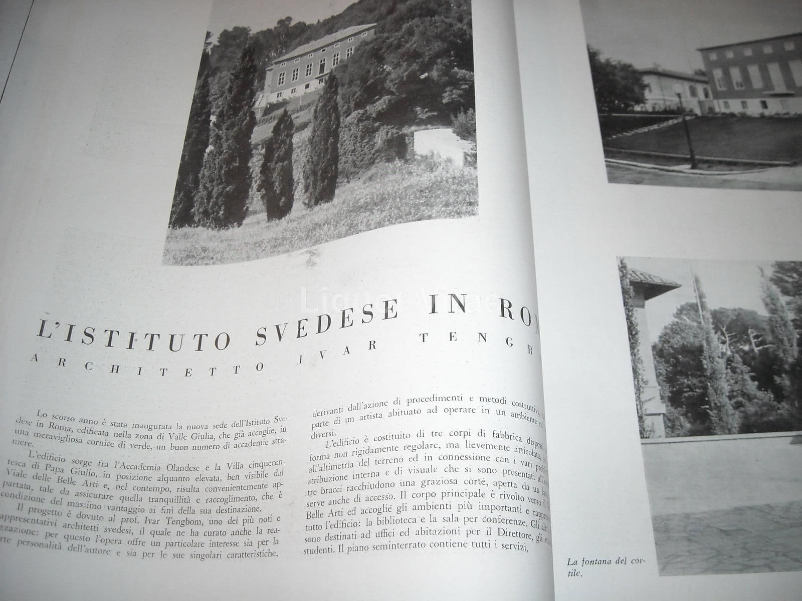 Architettura, Ottobre 1942: Monografia E.G. Asplund E Ivar Tengbom