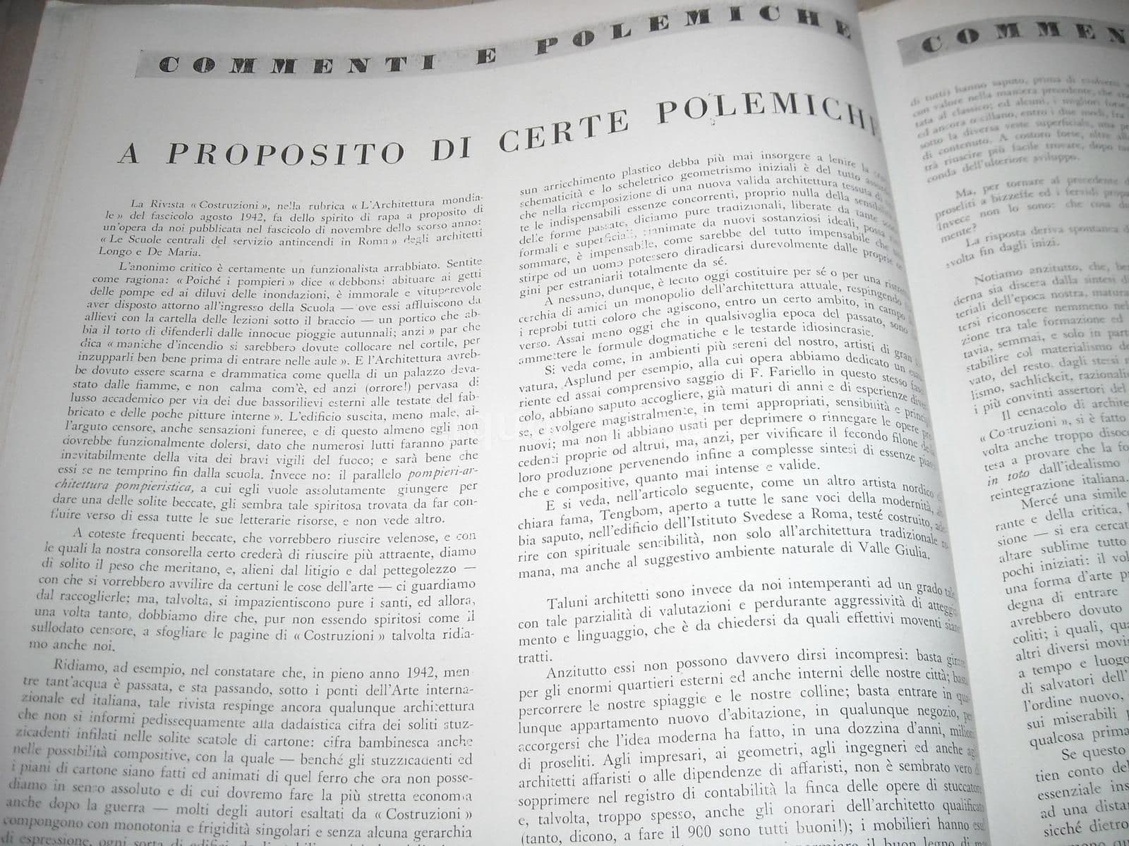 Architettura, Ottobre 1942: Monografia E.G. Asplund E Ivar Tengbom