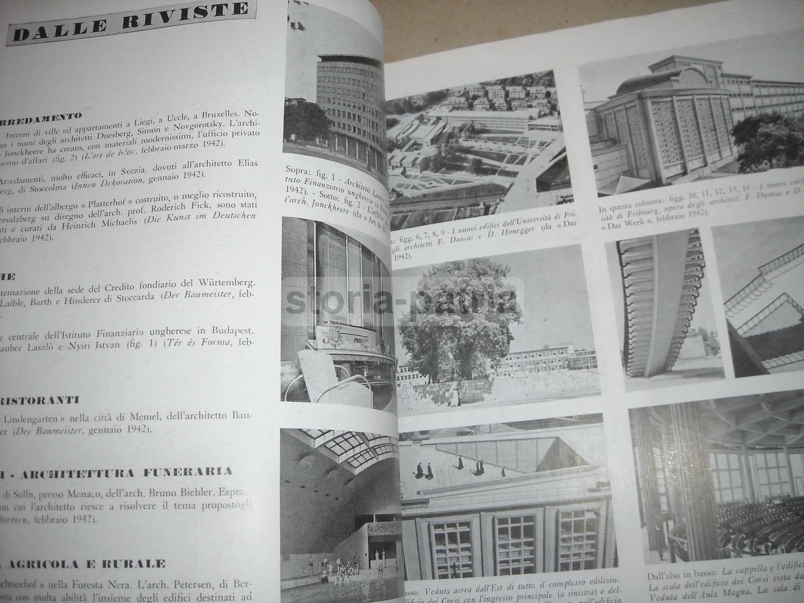 Rivista Architettura, Diretta Da Marcello Piacentini, Agosto 1942