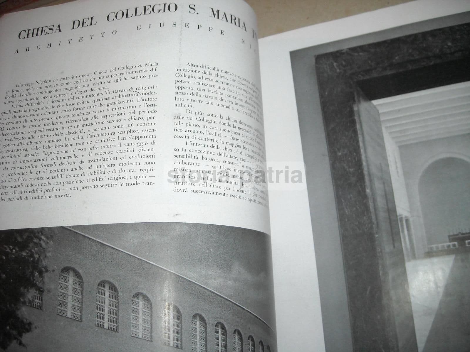 Rivista Architettura, Diretta Da Marcello Piacentini, Agosto 1942