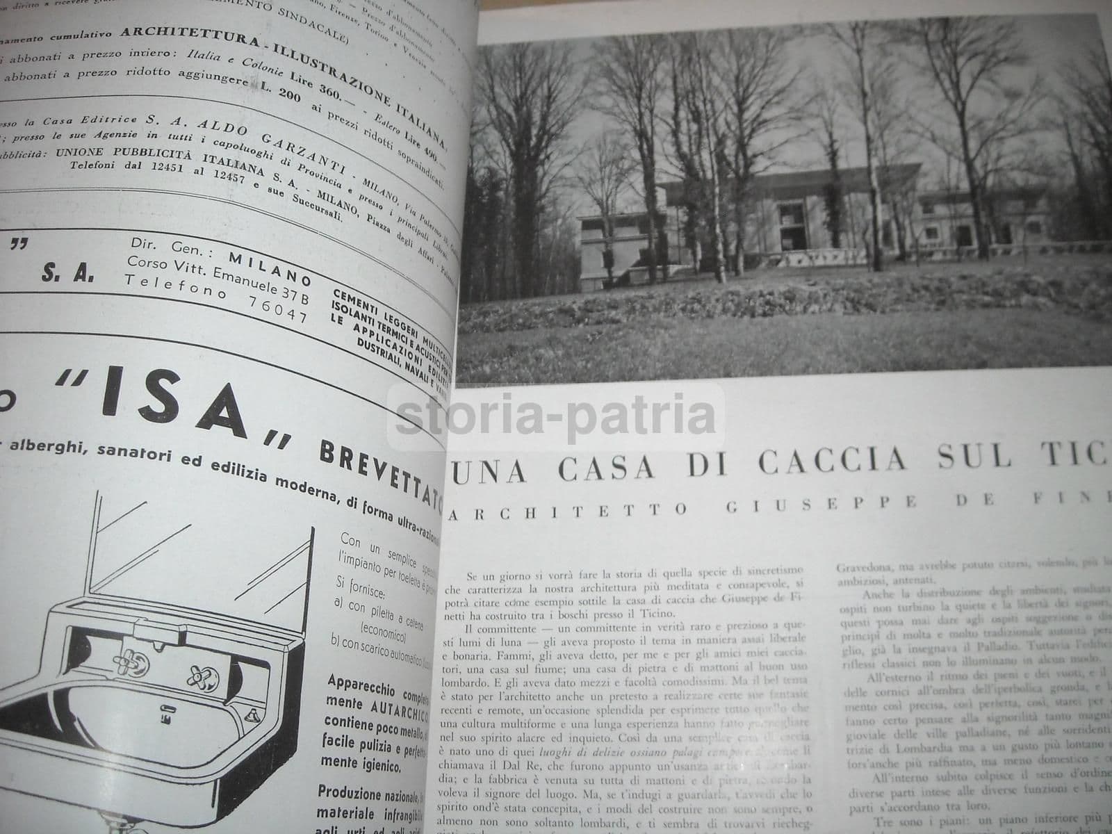 Rivista Architettura, Diretta Da Marcello Piacentini, Agosto 1942