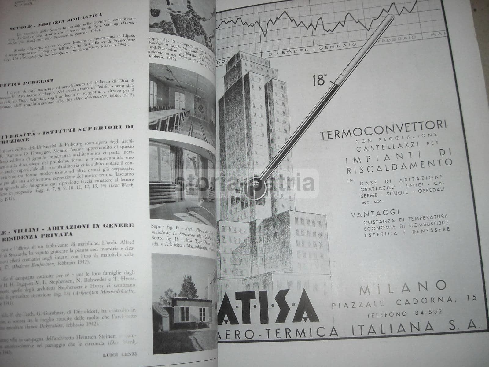 Rivista Architettura, Diretta Da Marcello Piacentini, Agosto 1942