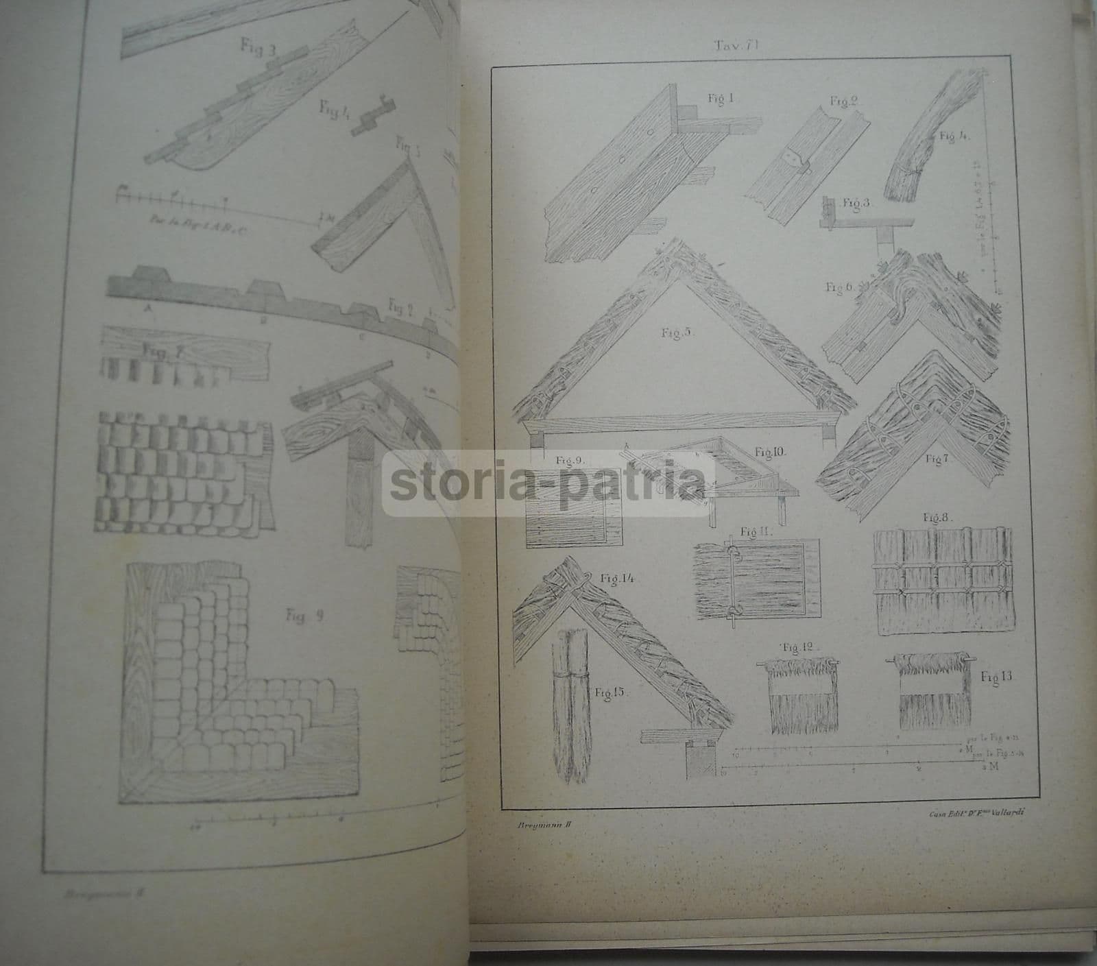 Atlante Costruzioni In Legno Breymann Warth 1927 Tavole Originali