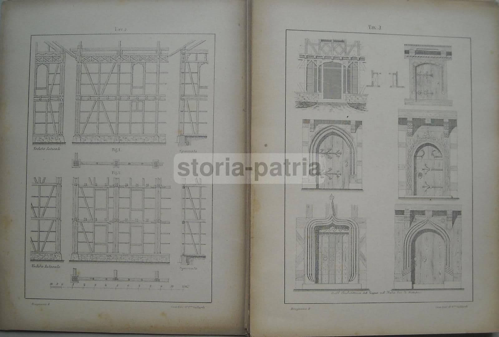 Atlante Costruzioni In Legno Breymann Warth 1927 Tavole Originali