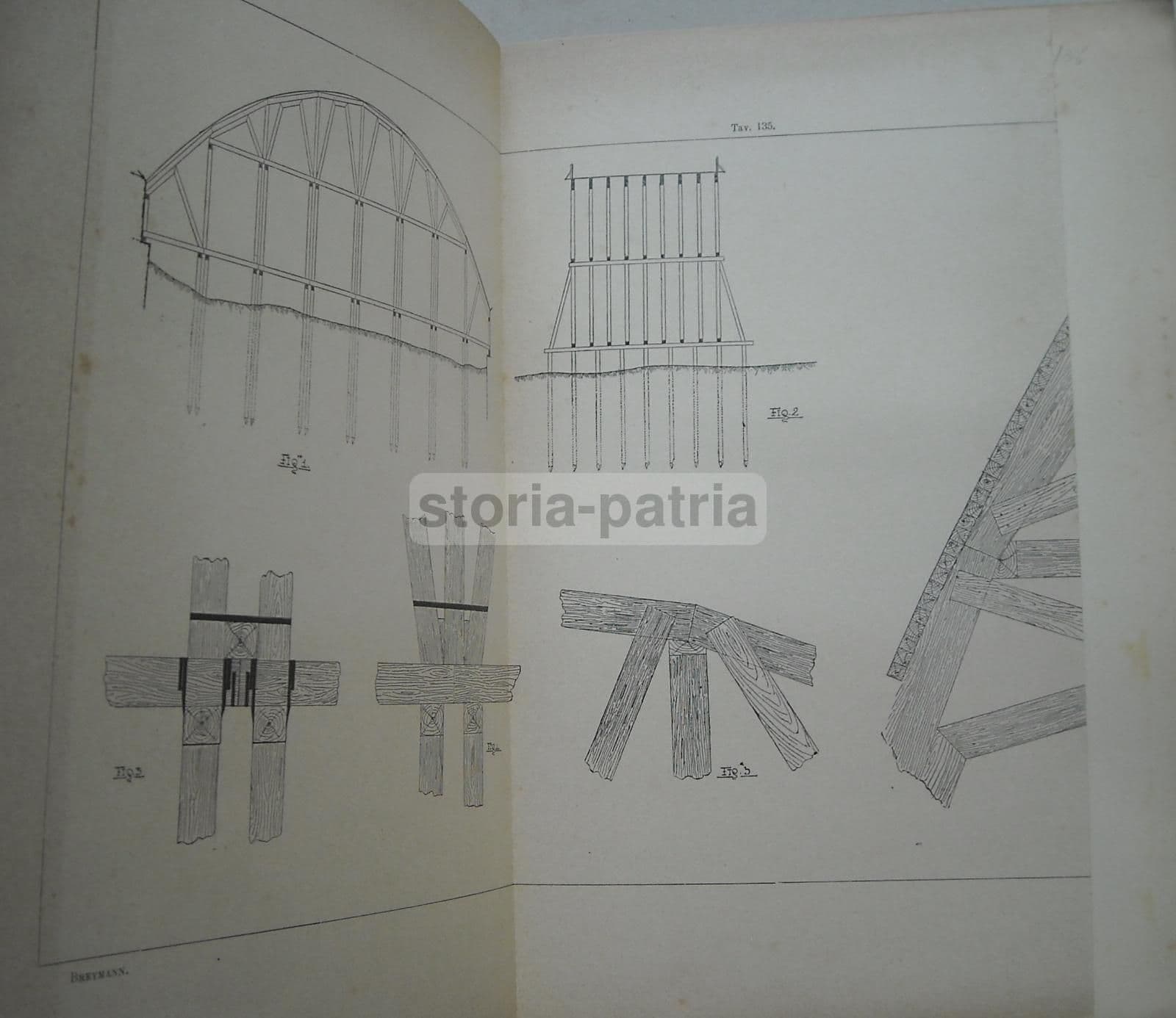 Atlante Costruzioni In Legno Breymann Warth 1927 Tavole Originali