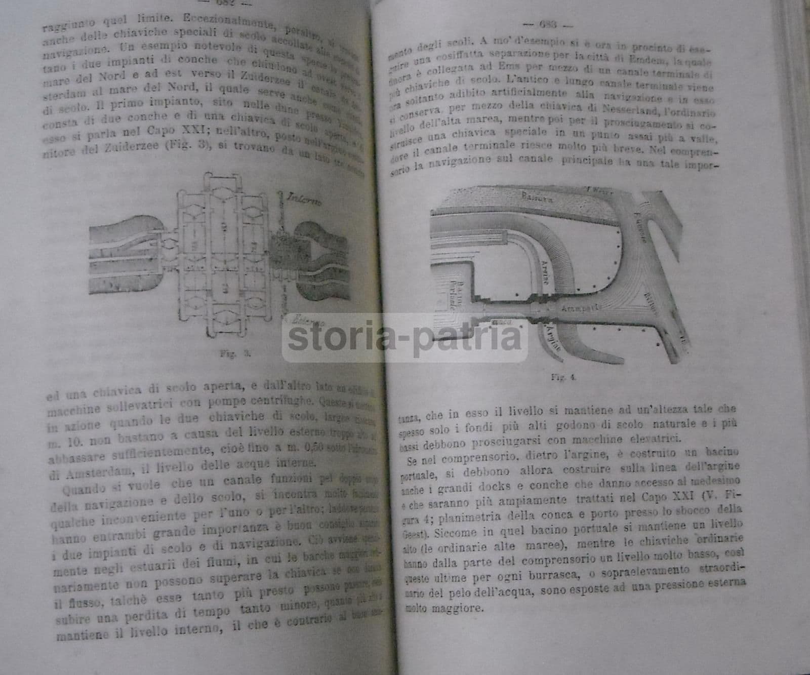 Costruzioni Idrauliche Riguardanti La Navigazione Interna E L'Agricoltura. Milano, Circa 1900.