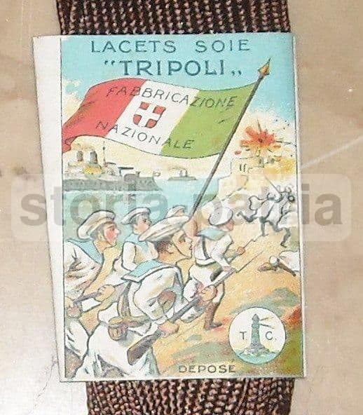 Lacets Soie Tripoli: Nastro In Seta Coloniale Della Marina Militare, 1900 Circa