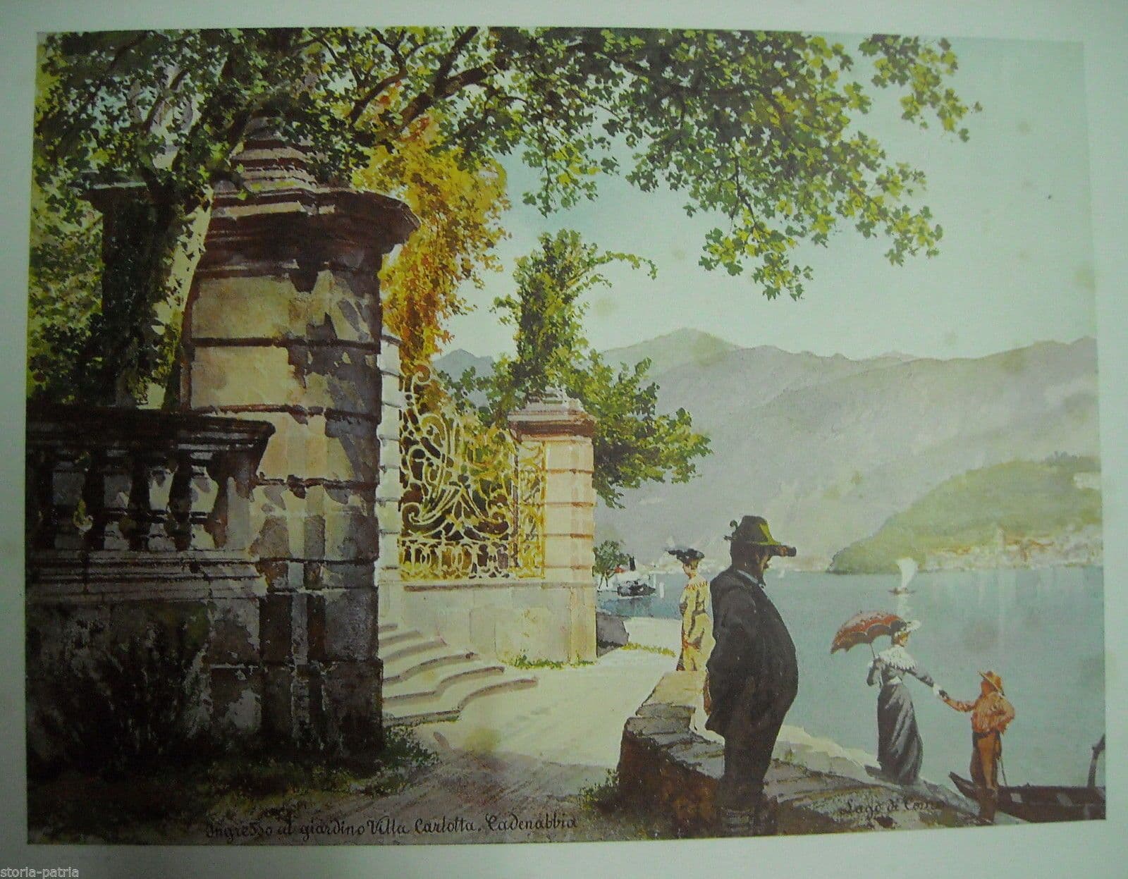 Stampa Villa Carlotta Cadenabbia Lago Di Como Carlo Ferrario 1903