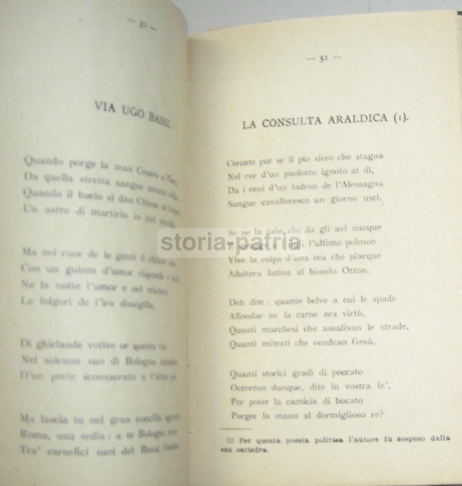Inni Civili Di Giosuè Carducci. Edizione Antica Del Primo Novecento