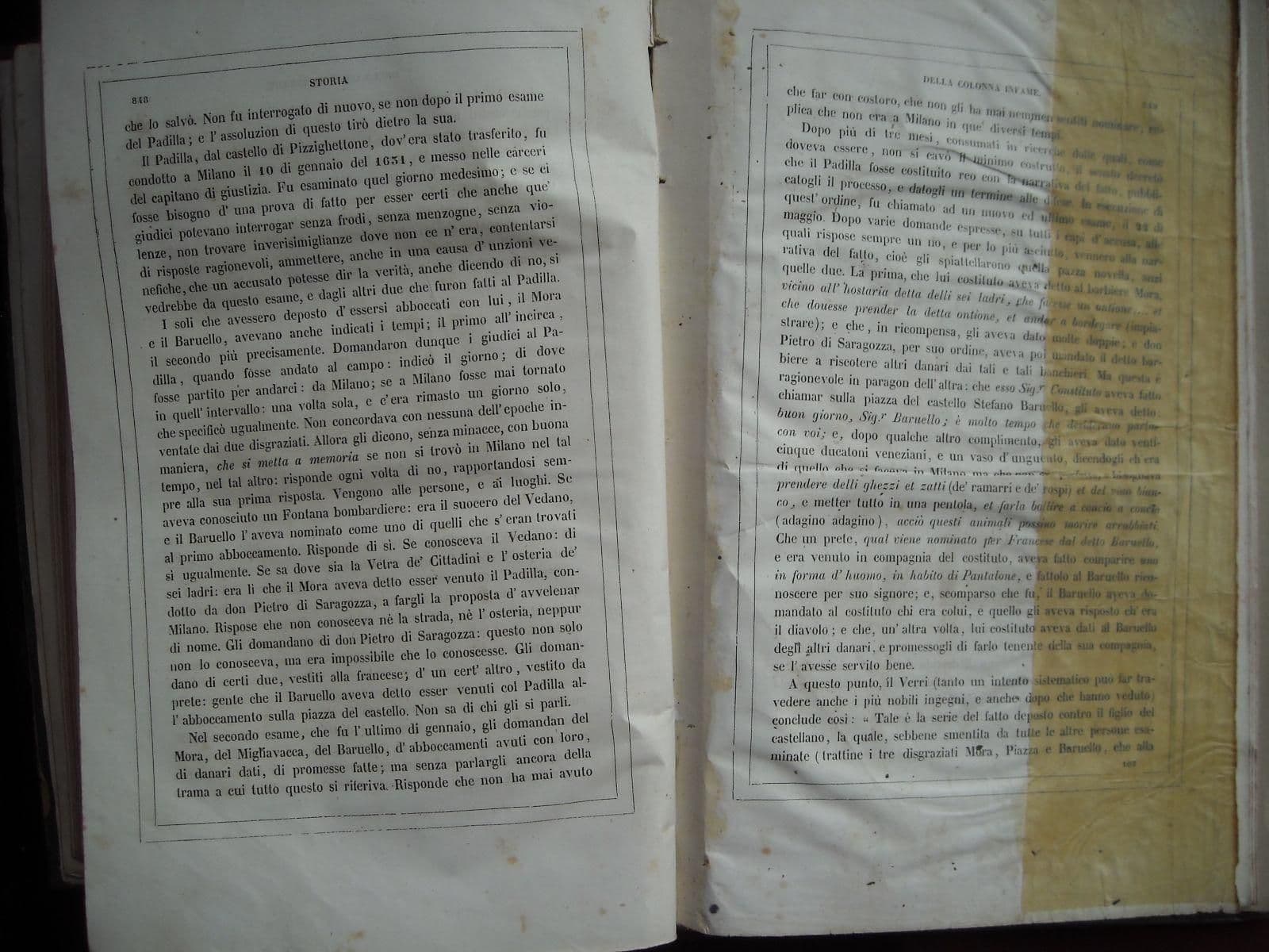 I Promessi Sposi E Storia Della Colonna Infame, Alessandro Manzoni, 1840