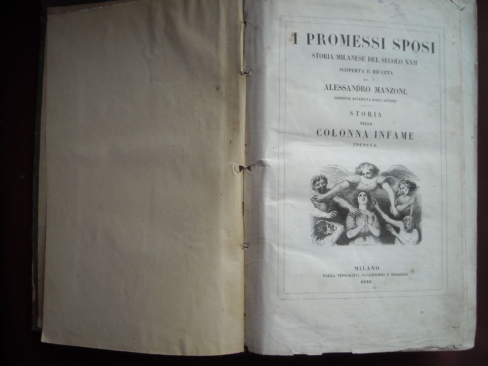 I Promessi Sposi E Storia Della Colonna Infame, Alessandro Manzoni, 1840