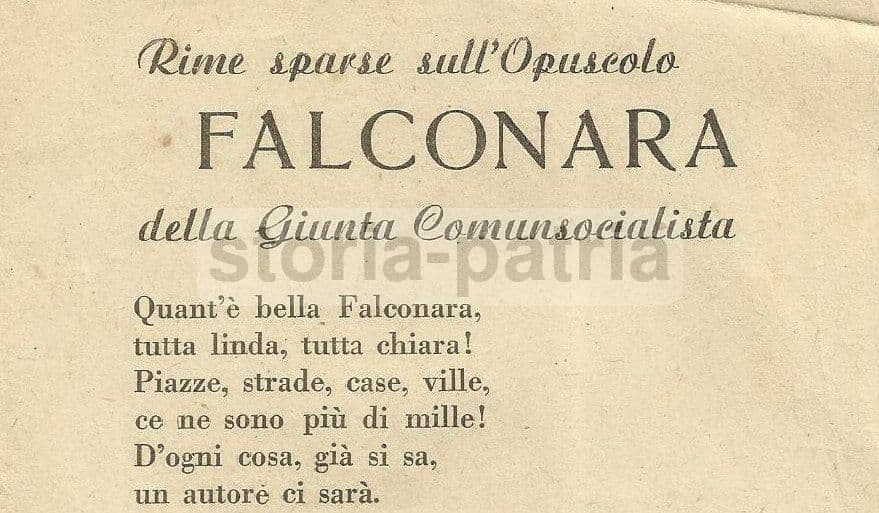 Volantino Di Satira Politica, Democrazia Cristiana Falconara, Anni '50, Marche