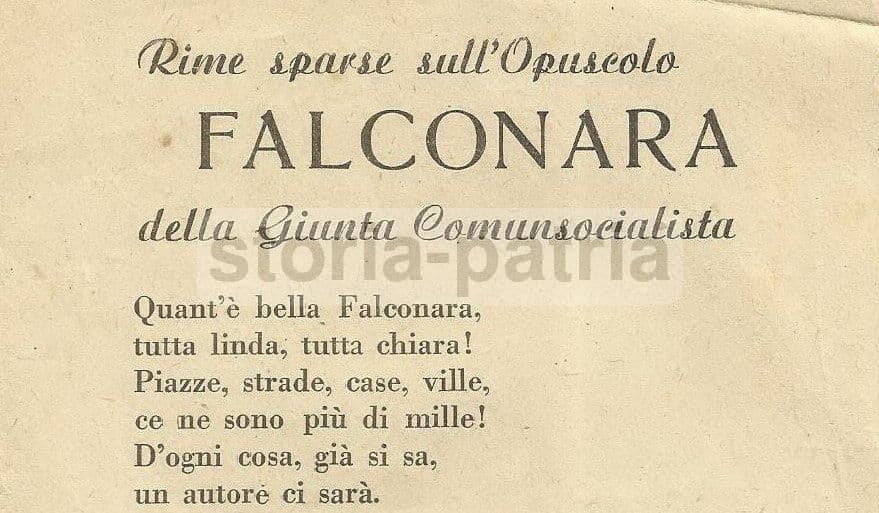 Volantino Di Satira Politica, Democrazia Cristiana Falconara, Anni '50, Marche