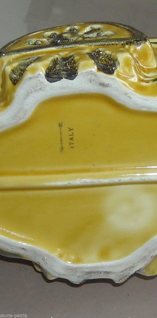 Vaporetto Ceramica Tosin Policroma Vintage Anni '50 Soprammobile