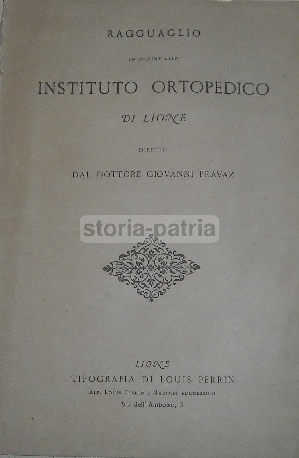 Istituto Ortopedico Di Lione, Dr. Pravaz: Ginnastica Correttiva