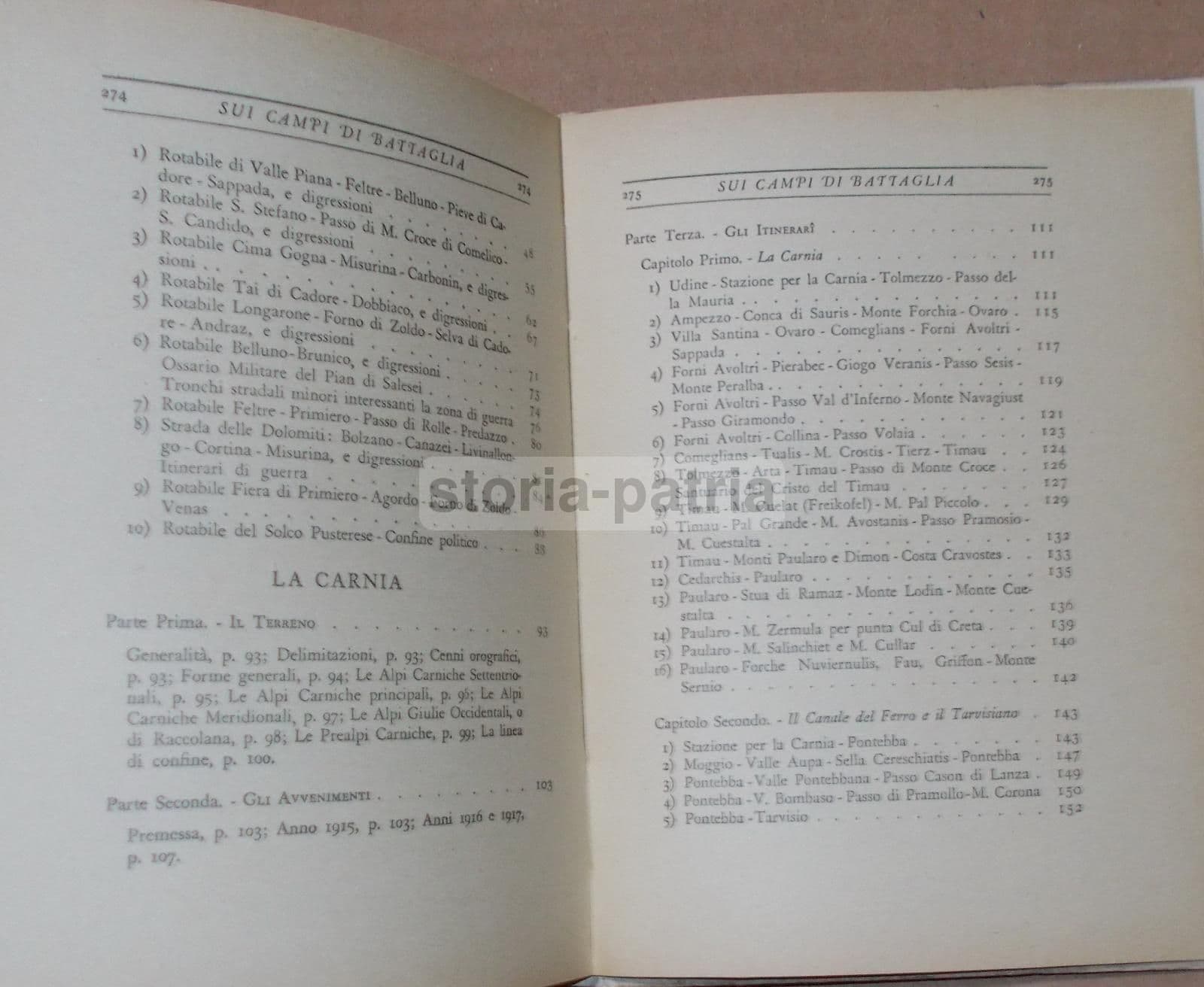 Sui Campi Di Battaglia: Grande Guerra, Cadore, Carnia, Isonzo. CTI, 1938