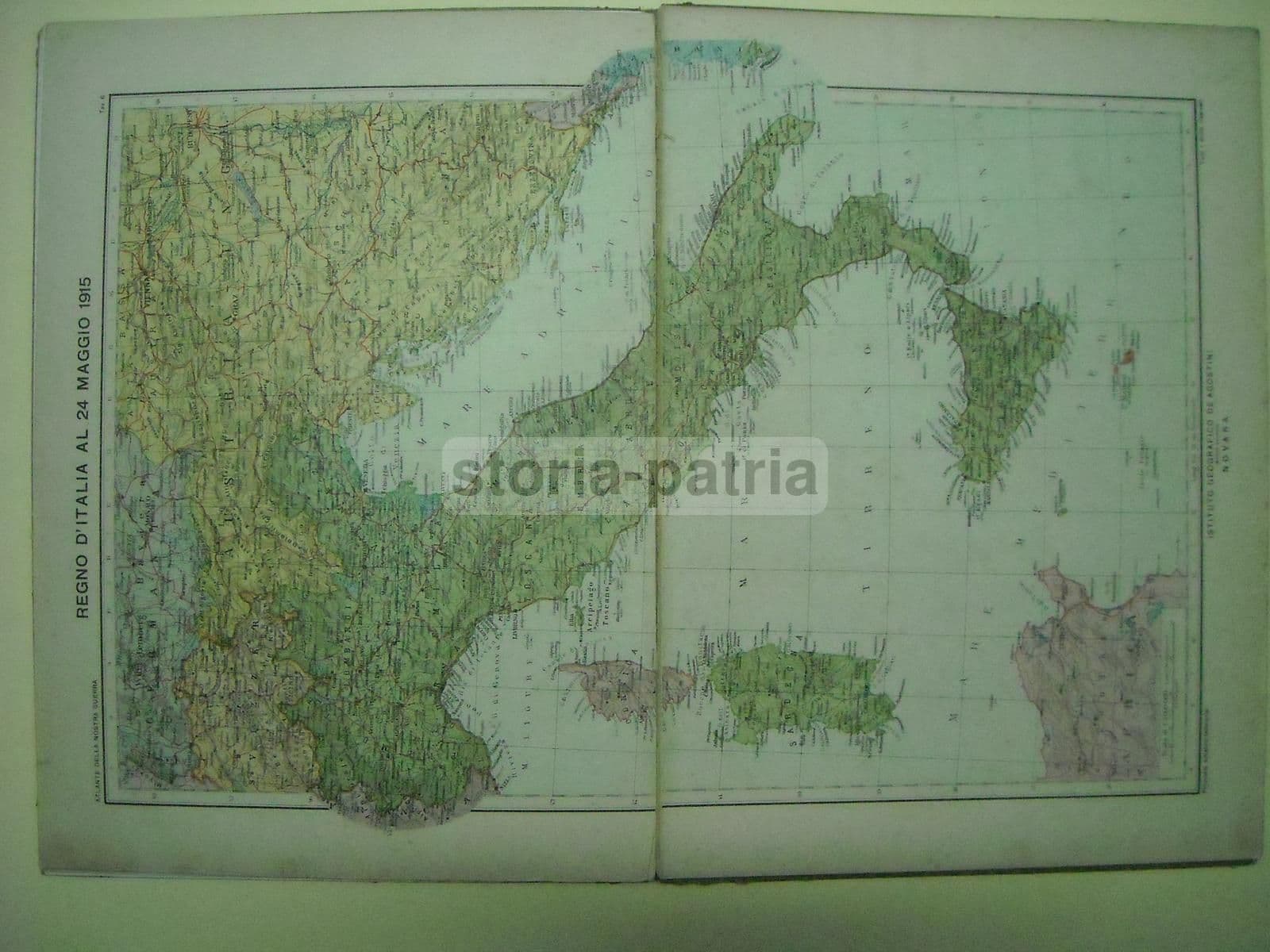 Atlante Della Nostra Guerra: 16 Tavole E Mappe Della Grande Guerra, De Agostini 1916