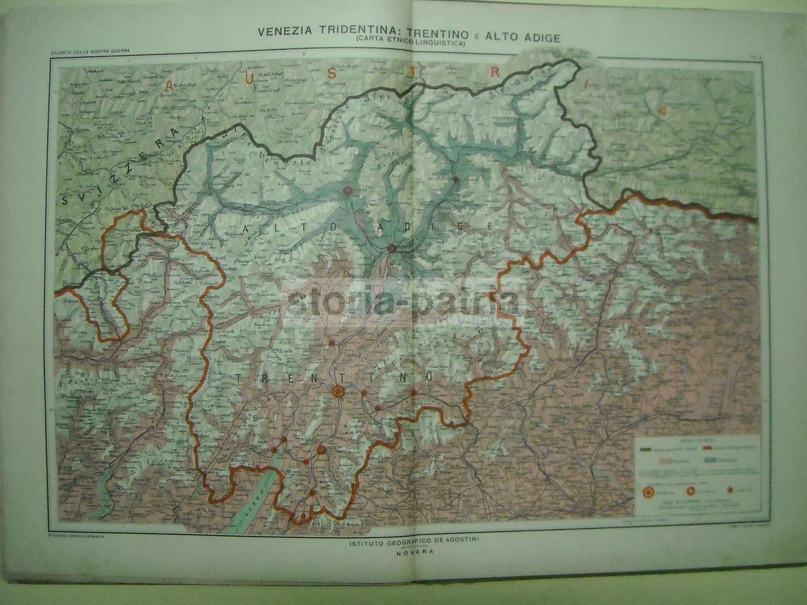 Atlante Della Nostra Guerra: 16 Tavole E Mappe Della Grande Guerra, De Agostini 1916