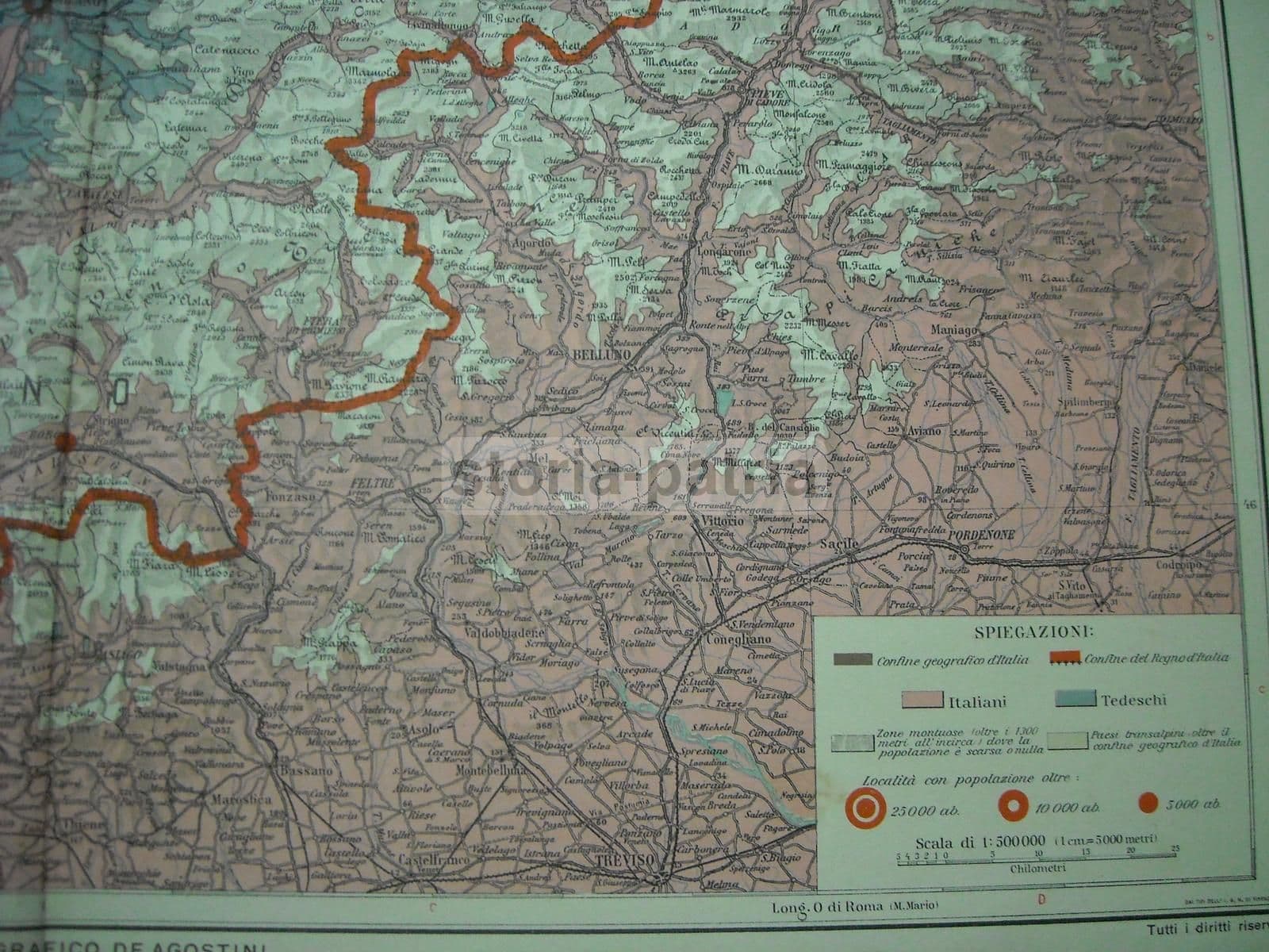 Atlante Della Nostra Guerra: 16 Tavole E Mappe Della Grande Guerra, De Agostini 1916