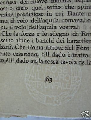 Per La Più Grande Italia, Gabriele d'Annunzio (1933)