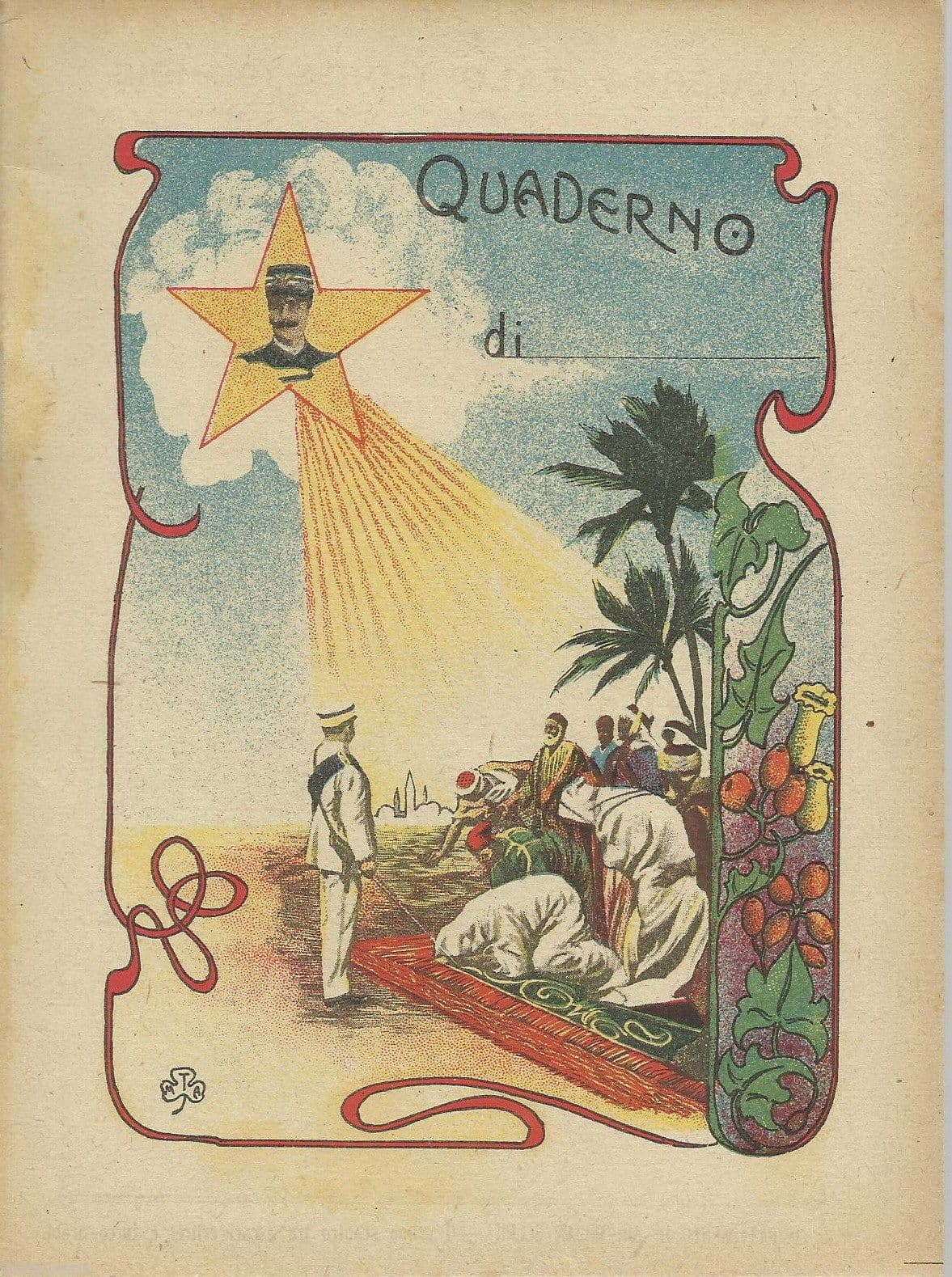 Quaderno Guerra Italo Turca 1911 1912, Dirigibile E Bombardamento