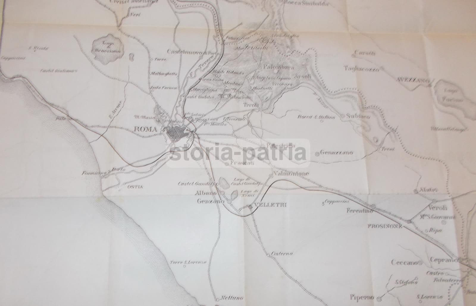 Mappa Insurrezione Romana 1867 Garibaldi Lazio Abruzzo Risorgimento