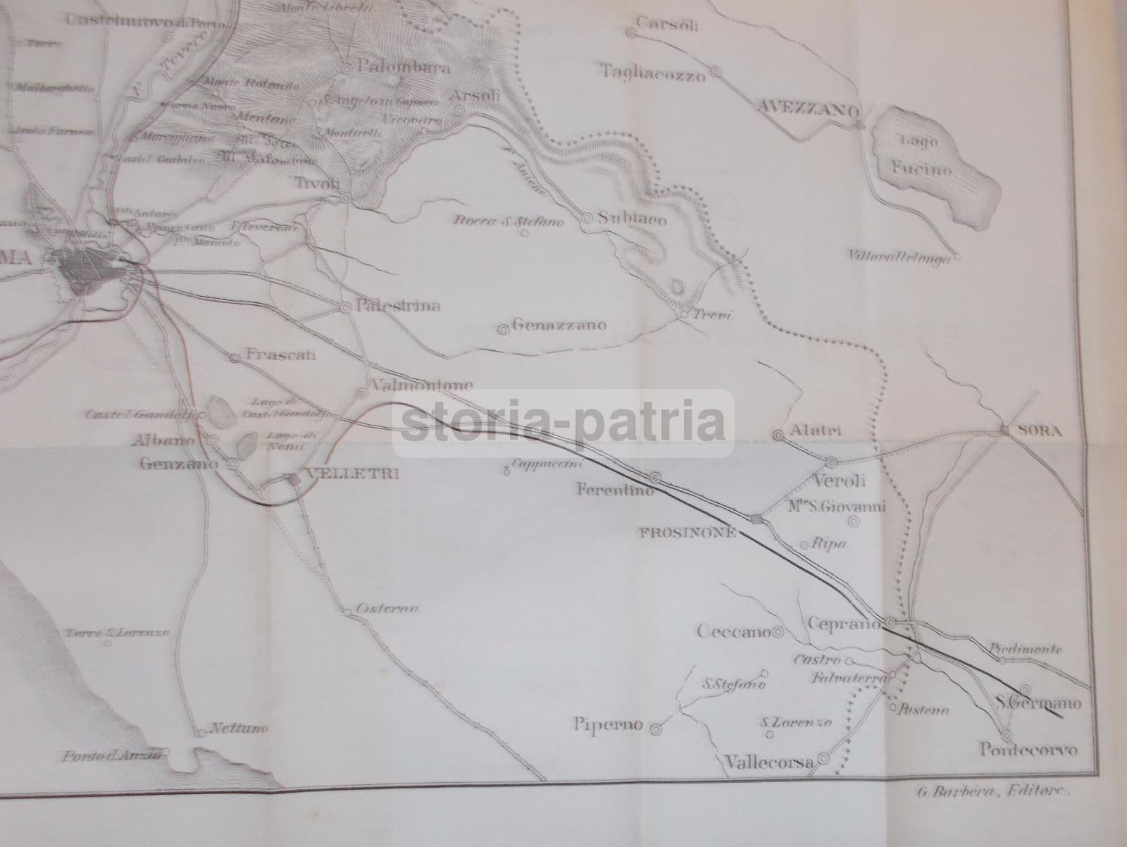 Mappa Insurrezione Romana 1867 Garibaldi Lazio Abruzzo Risorgimento