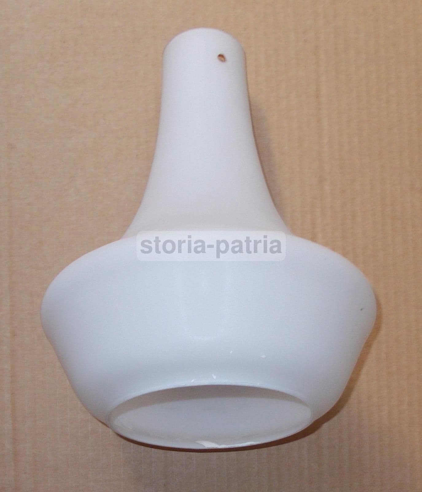 Coppa Vitrea Per Lampada A Sospensione Vintage Anni '60 In Vetro Opale
