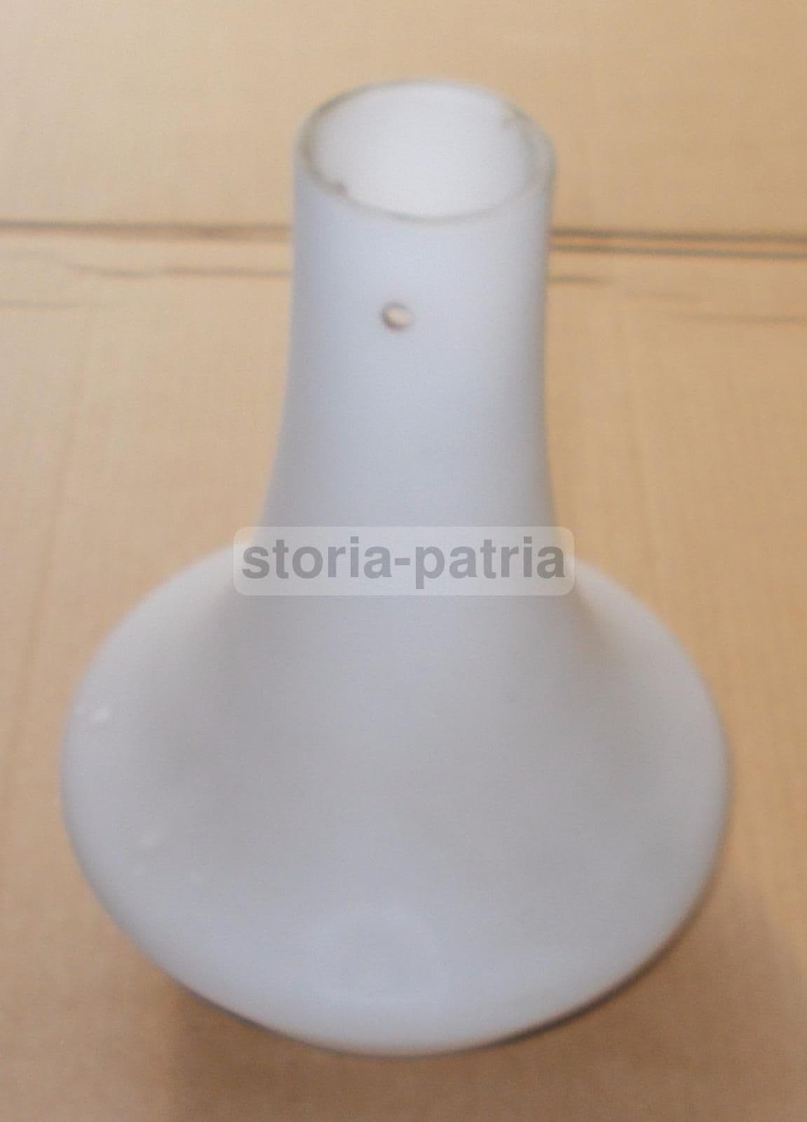 Coppa Vitrea Per Lampada A Sospensione Vintage Anni '60 In Vetro Opale
