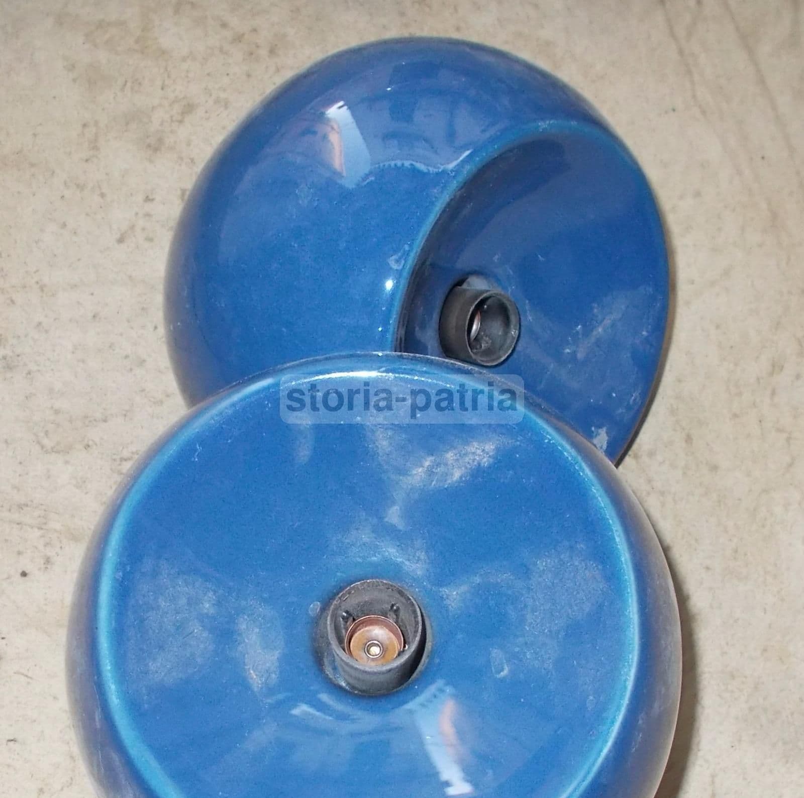 Coppia Di Applique Globulari In Ceramica, Anni '70