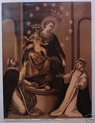 Stampa Della Madonna Di Pompei, Bartolo Longo, Napoli, Primo Novecento