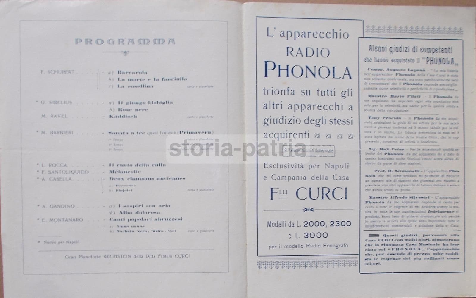 Concerto Napoli 1932 Trio De Rogatis Denza Martorana Associazione Scarlatti