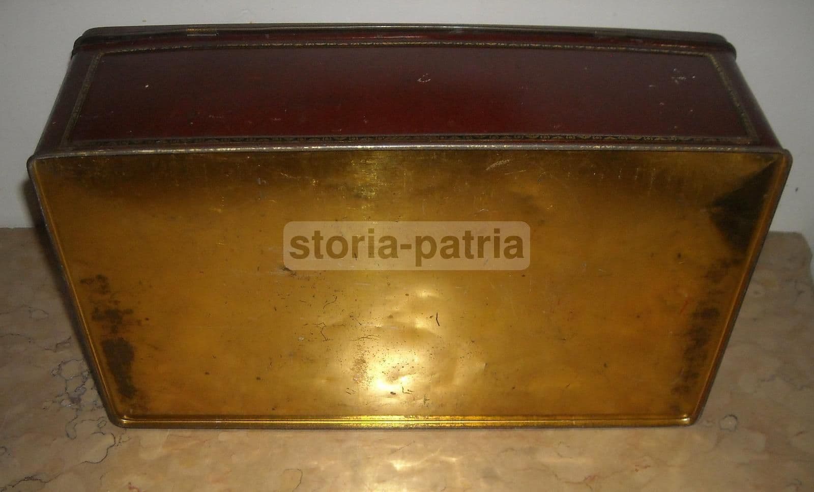 Scatola Pubblicitaria Venchi Torino In Latta Cromolitografata, Anni '30